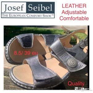 😊EUC LEATHER soles & 3 straps, Joseph Siebel